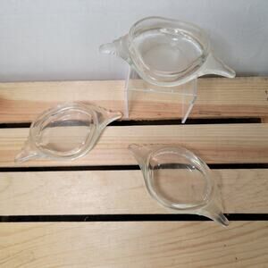 VINTAGE Set of 3 Glasbake Deviled Crab Imperial Baking Dish (1940's - 50's)